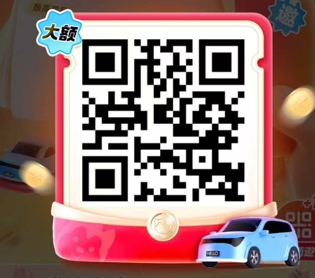 哈啰顺风车优惠券二维码